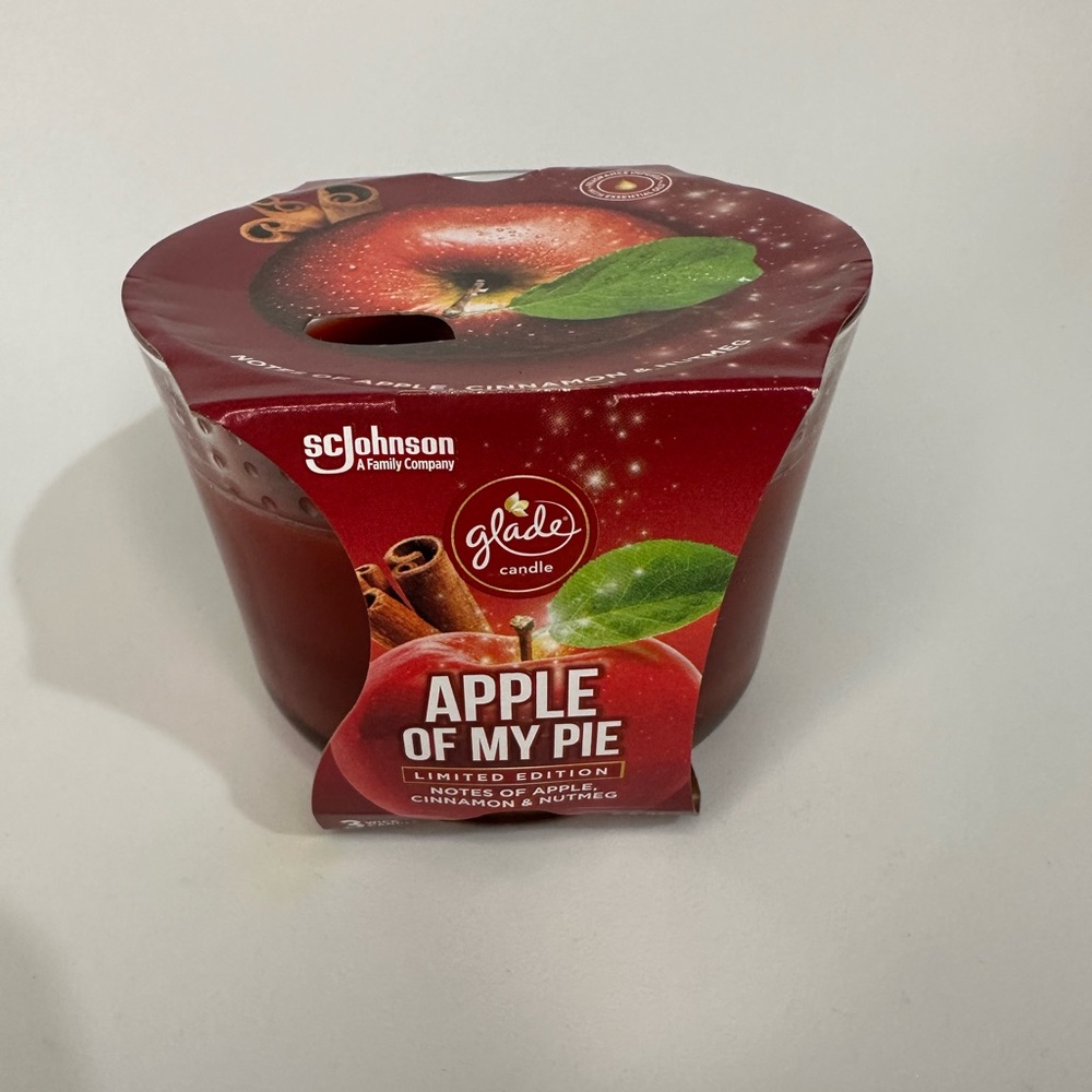 Glade Apple of My Pie 3-Wick Candles Lot of 6 Jar Candles Limited Edition